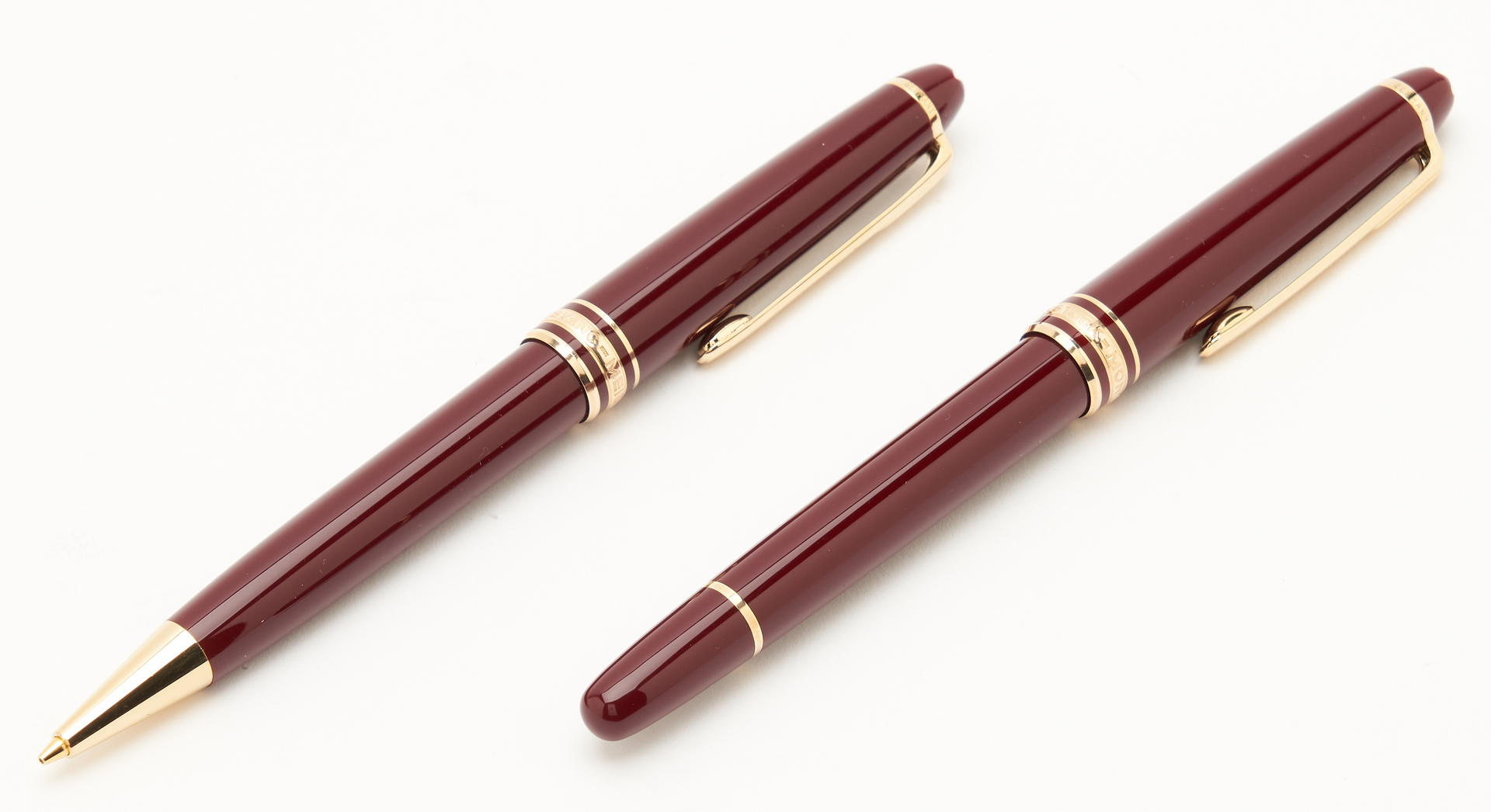 Lot 29: 4 Montblanc Meisterstuck Writing Instruments, incl. Fountain Pen