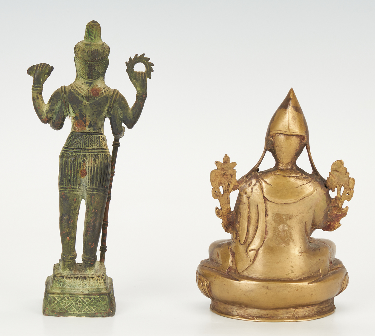Lot 310: 5 Bronze Asian Figures, incl. Buddhas & Quan Yin
