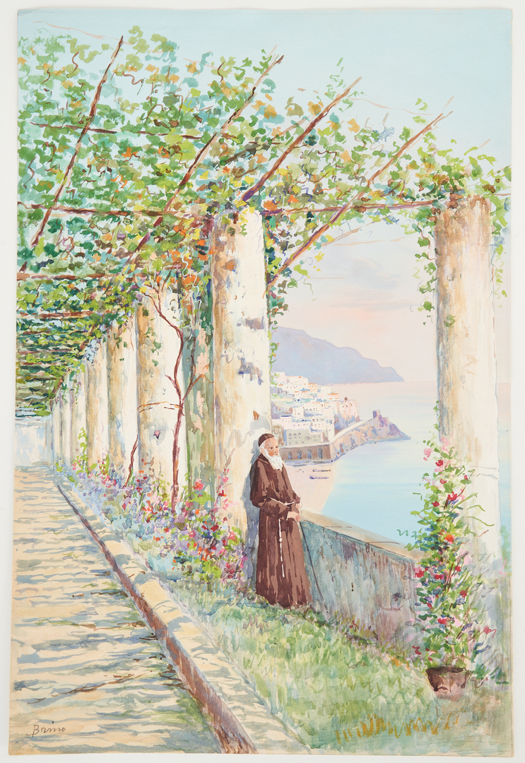 Lot 347: 6 Grand Tour Paintings of Italian Scenes, incl. Attr. to Giuseppe Corelli