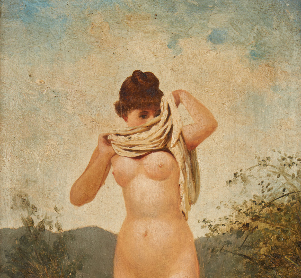 Lot 351: 2 O/P Nude Paintings, Manner of Adolphe Frederic Lejeune