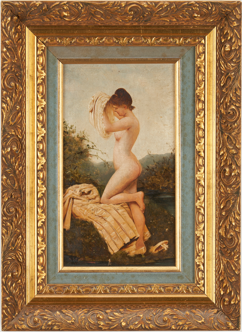 Lot 351: 2 O/P Nude Paintings, Manner of Adolphe Frederic Lejeune
