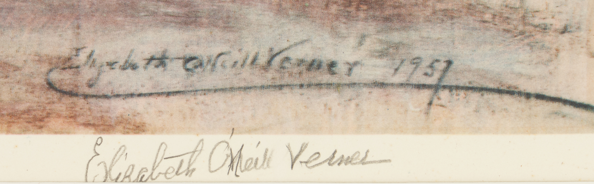 Lot 371: 2 Elizabeth O'Neill Verner Charleston Prints, One Pencil Signed
