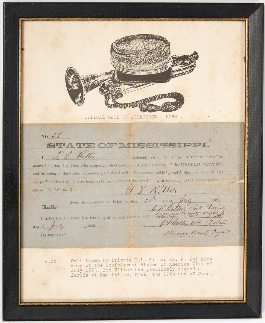 Lot 384: Civil War Archive, incl. TN CSA & Union Soldier Letters