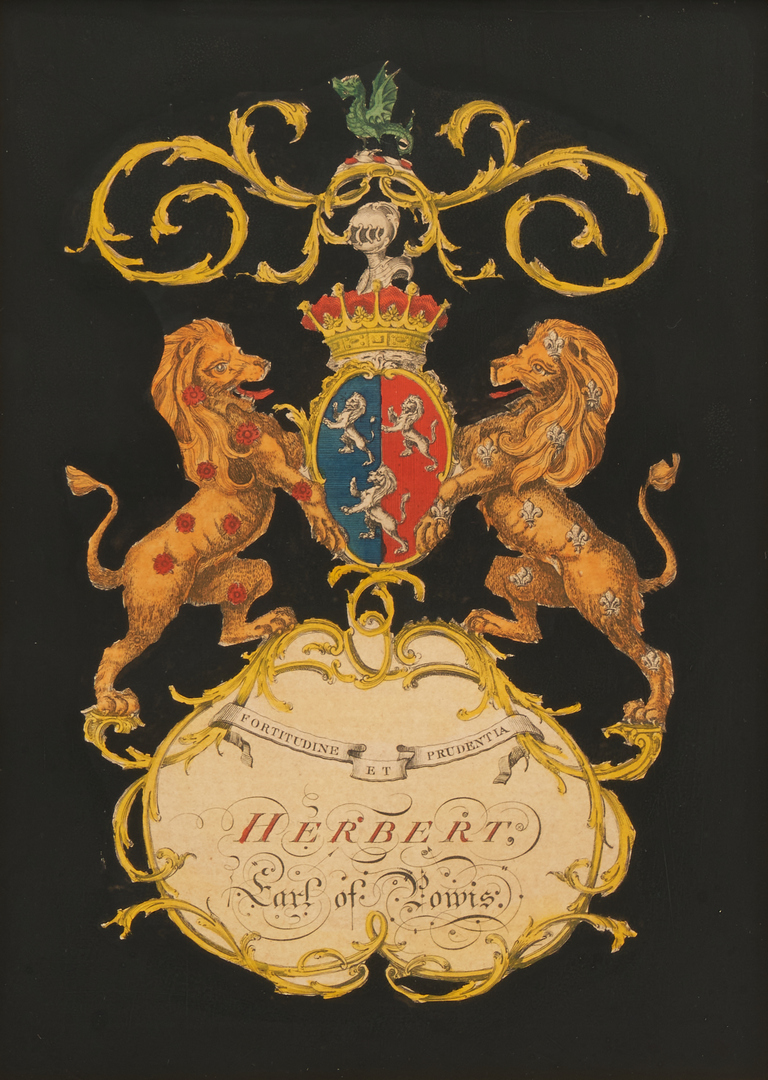 Lot 395: 6 Antique Prints, incl. Armorial Crests, London Maps