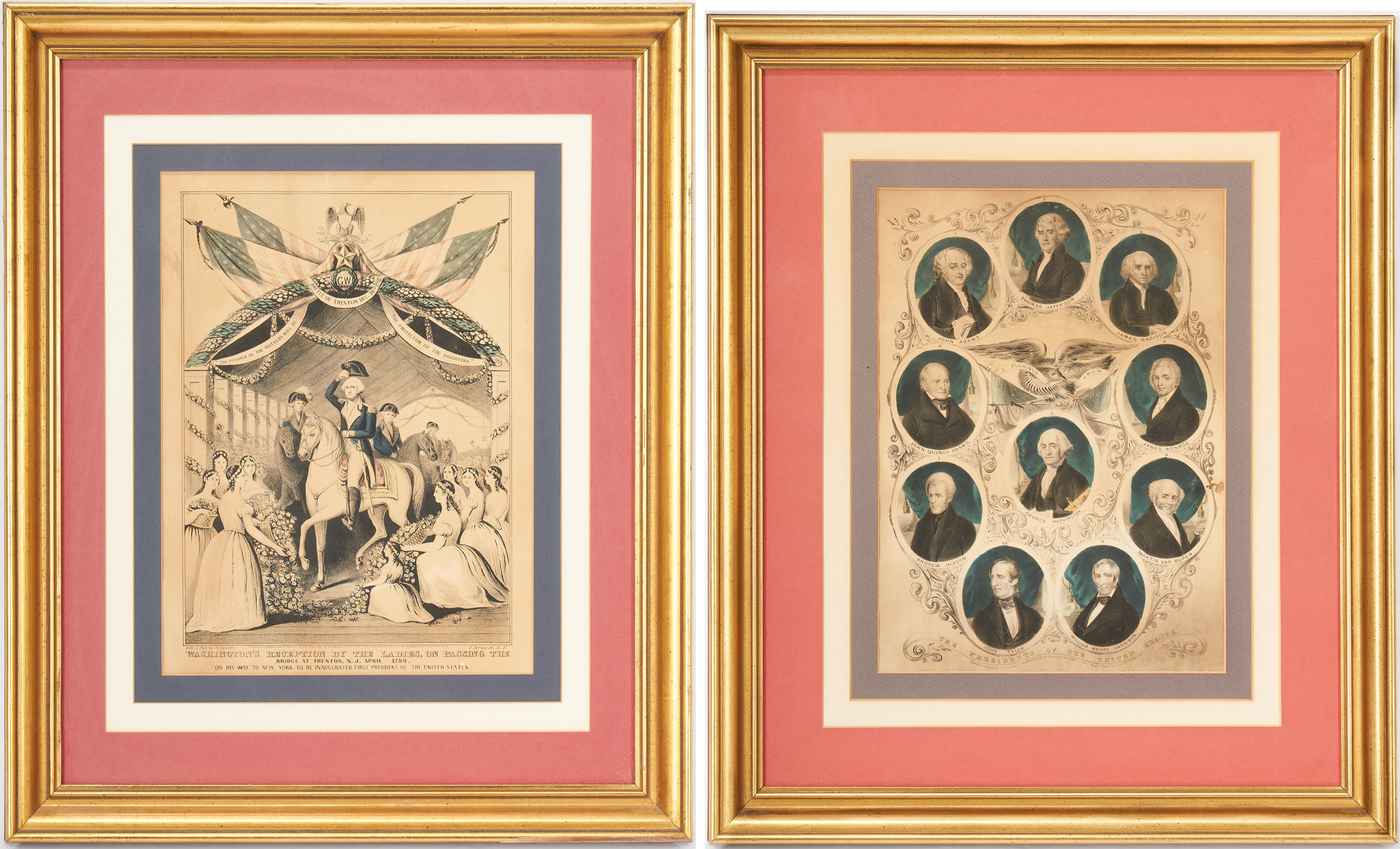 Lot 403: 2 Currier & Ives Presidential Prints