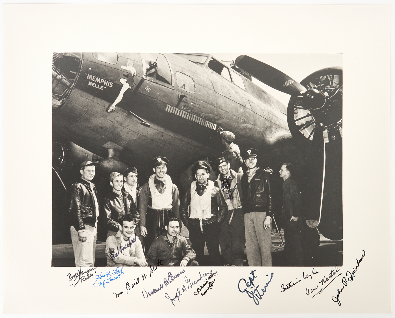 Lot 407: Crew of Memphis Belle Autographed Photograph