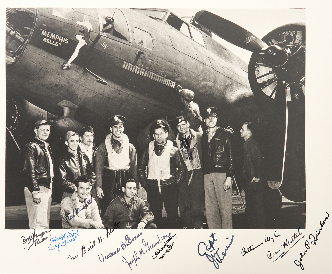 Lot 407: Crew of Memphis Belle Autographed Photograph