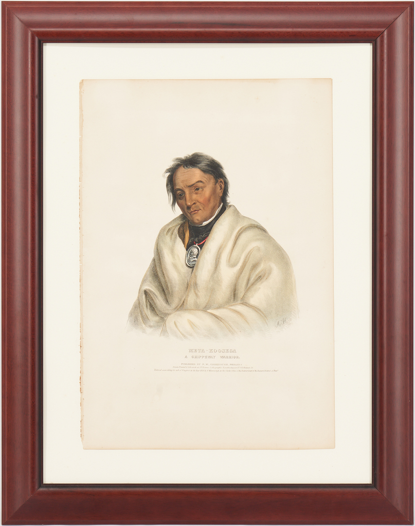 Lot 411: Pr. McKenney and Hall Native American Lithographs