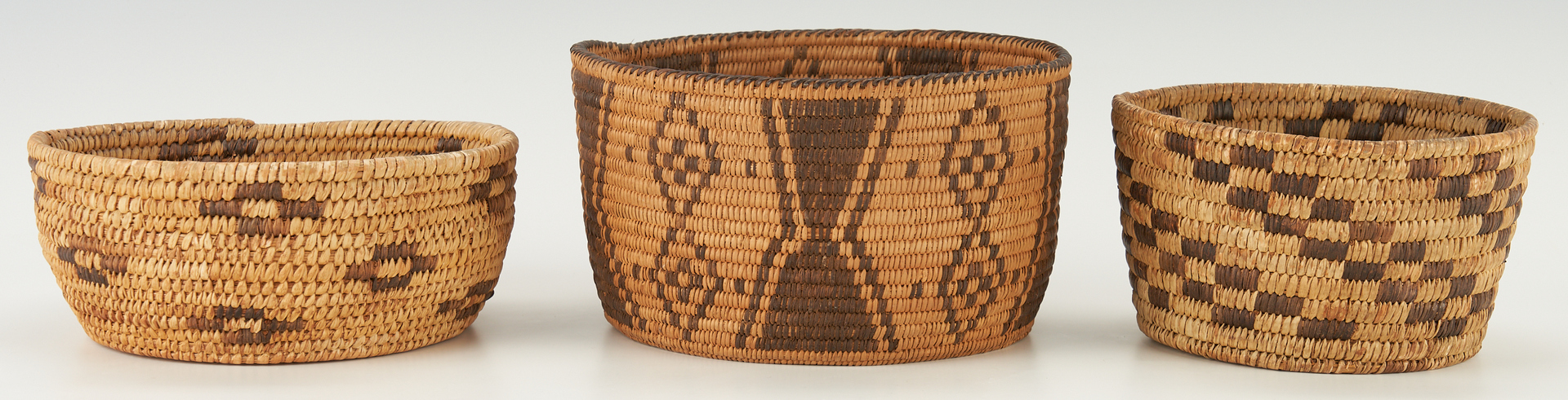 Lot 417: 5 Native American Southwest Cylindrical Baskets