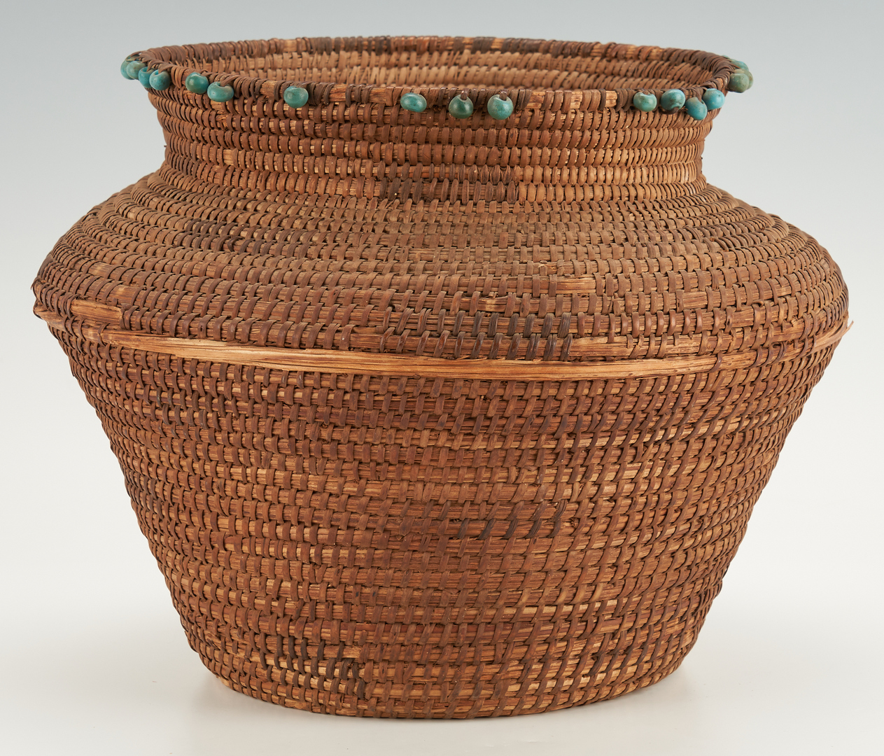 Lot 418: 3 Native American Items, incl. Akimel O'odham Basket
