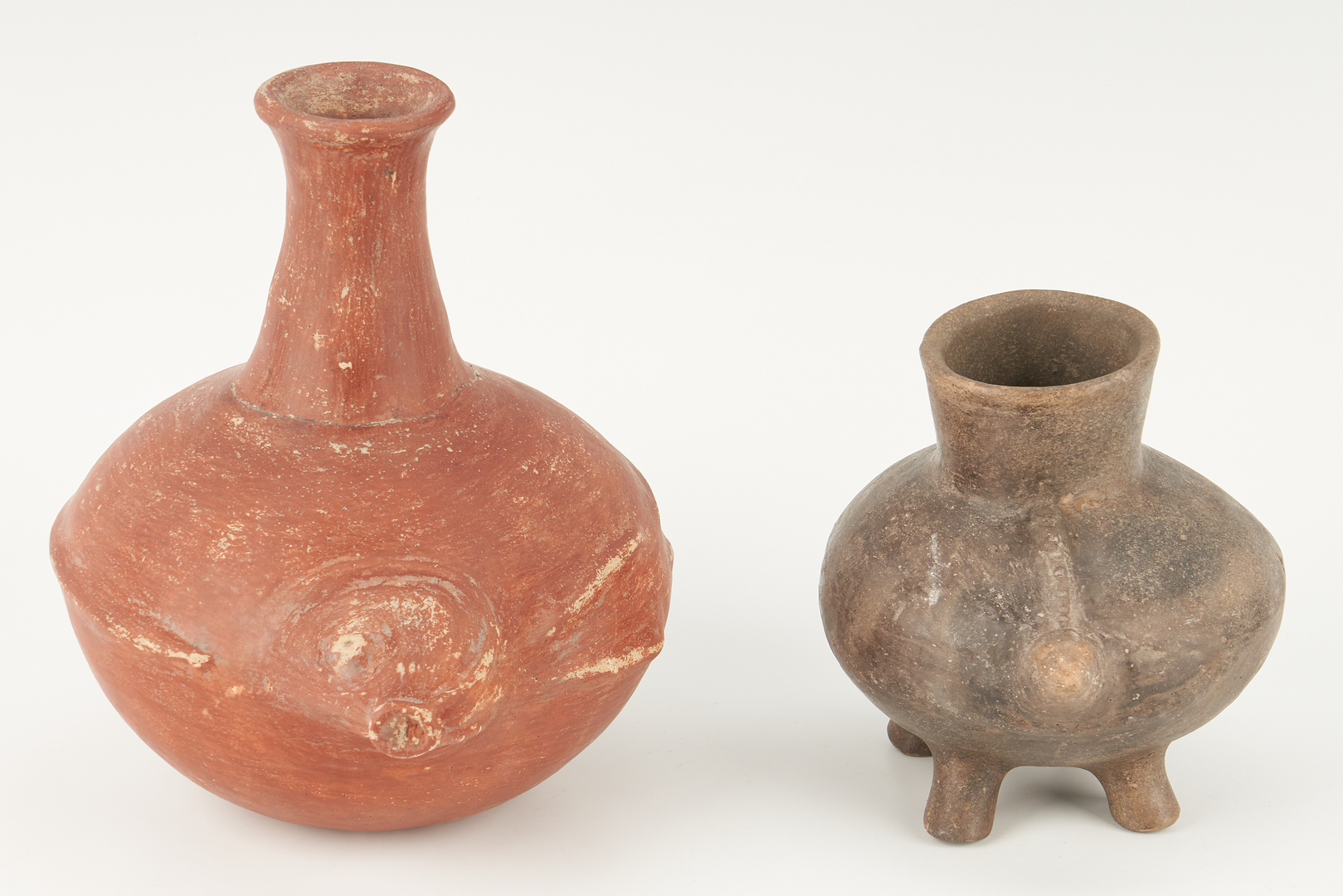Lot 419: 2 Mississippian Culture Effigy Pottery Pieces