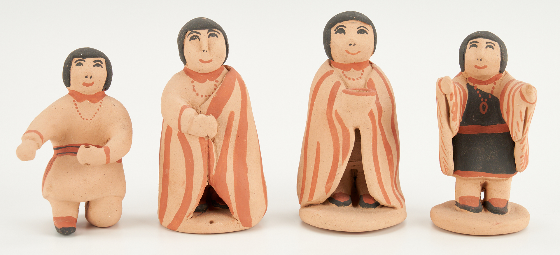 Lot 423: Native American Pueblo Pottery Nativity Set by Marie G. Romero