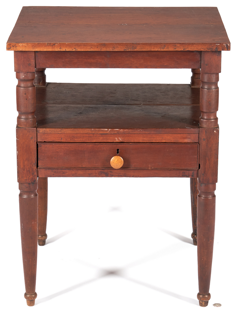 Lot 441: Southern Cherry Washstand with Undertier & Drawer