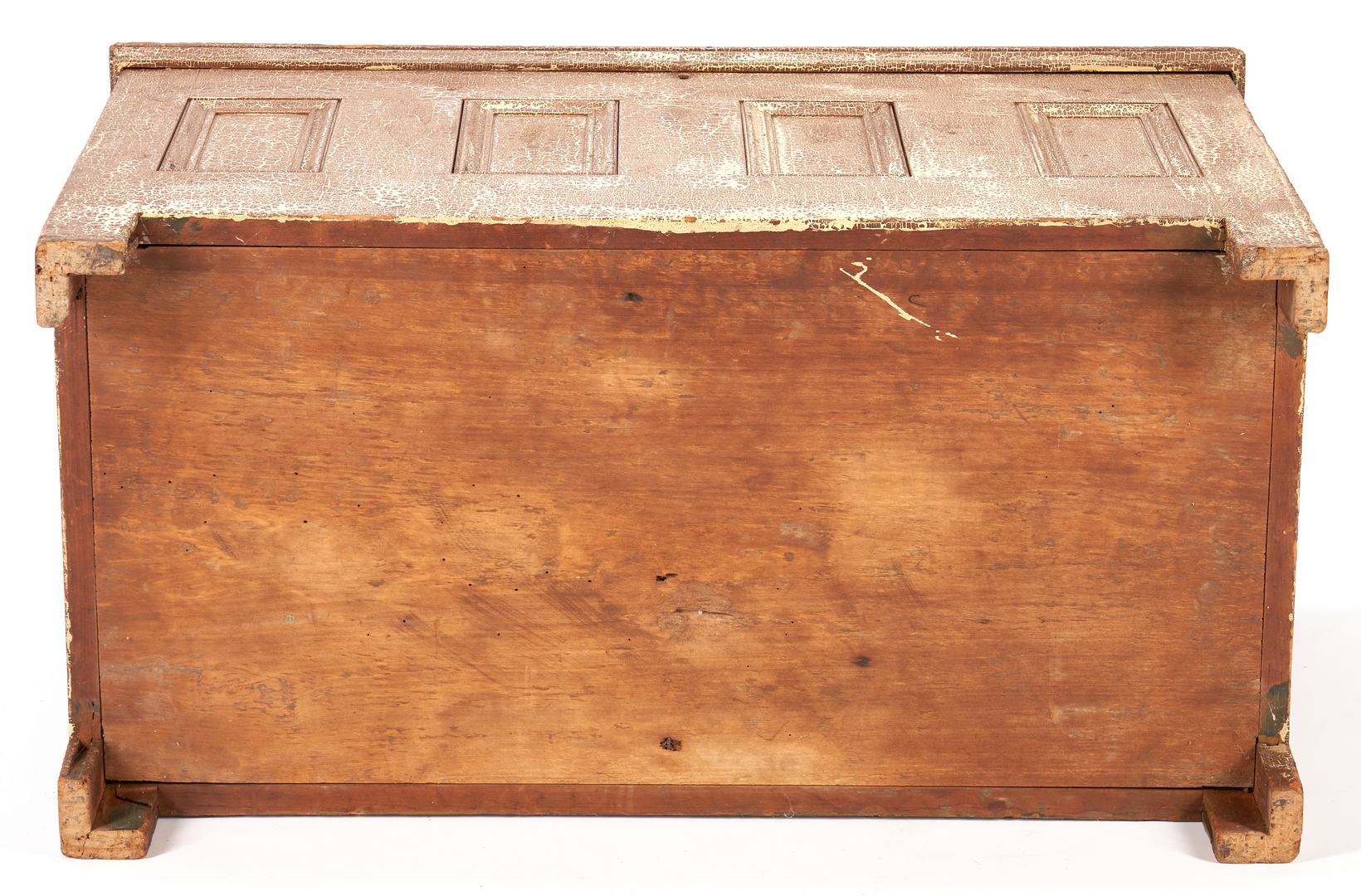 Lot 442: Post & Panel Painted Blanket Chest