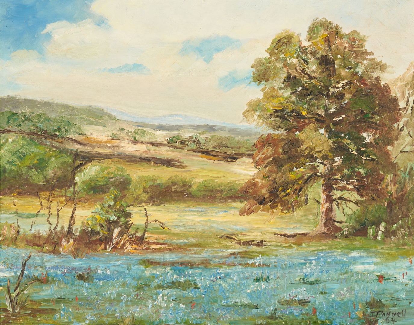 Lot 449: 3 American School O/B Paintings, Western Landscapes