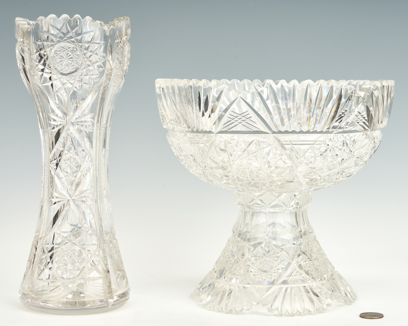 Lot 465: ABPCG Punch Bowl & Vase