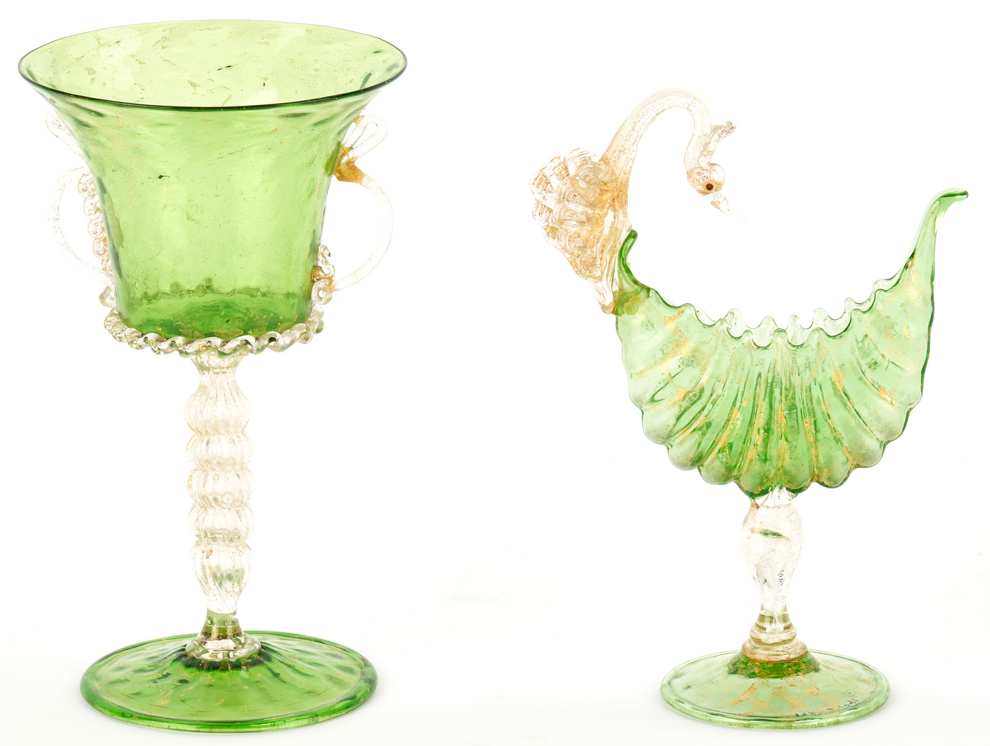 Lot 466: 12 Decorative Table Items, Incl. Venetian Blown Glass