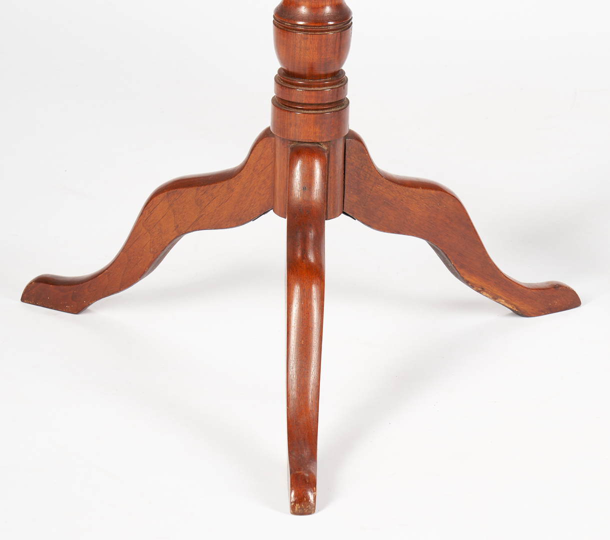 Lot 475: 2 Walnut Candle Stands, Southern & Mid-Atlantic