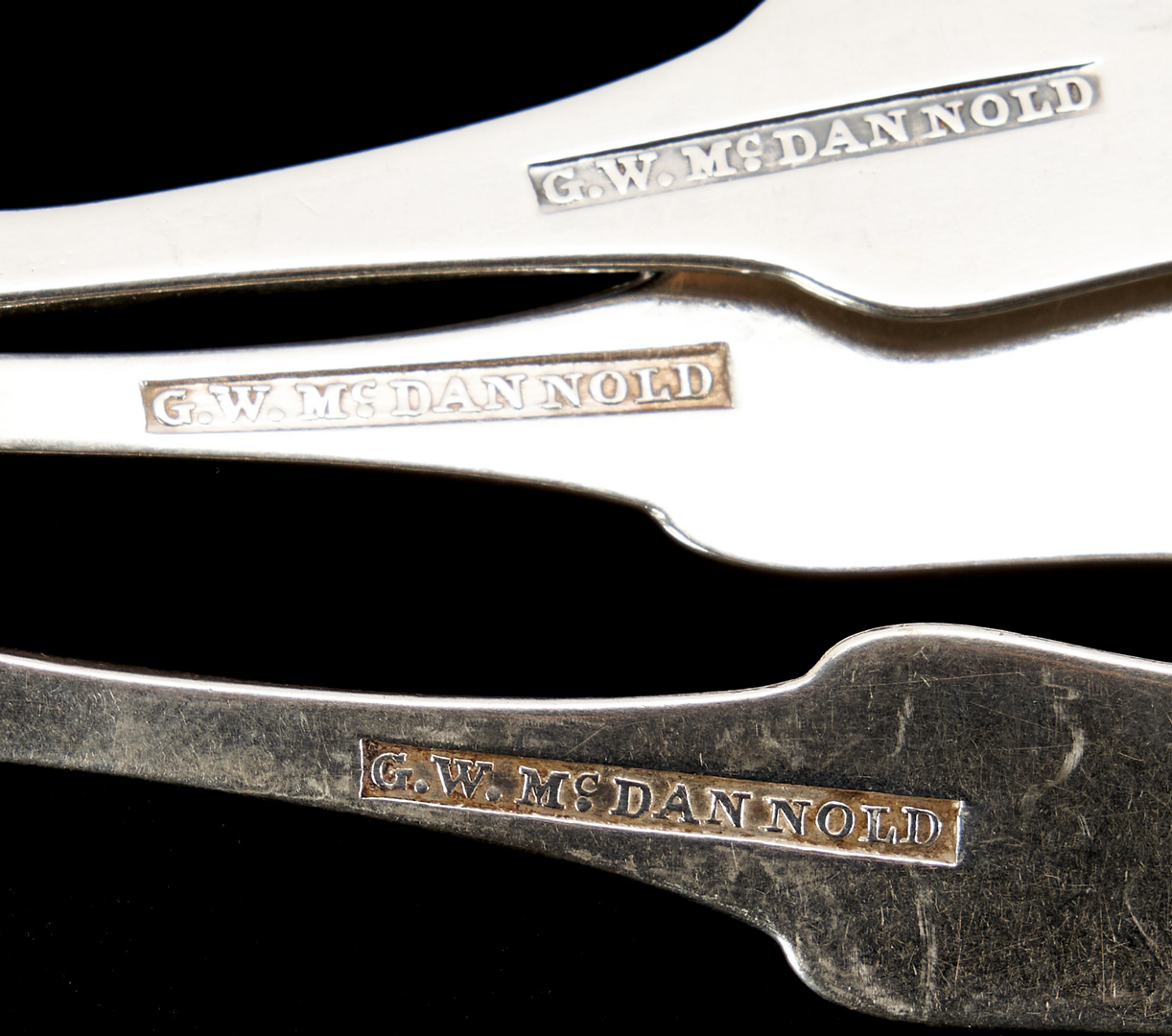Lot 47: 29 McDannold KY Coin Silver Spoons