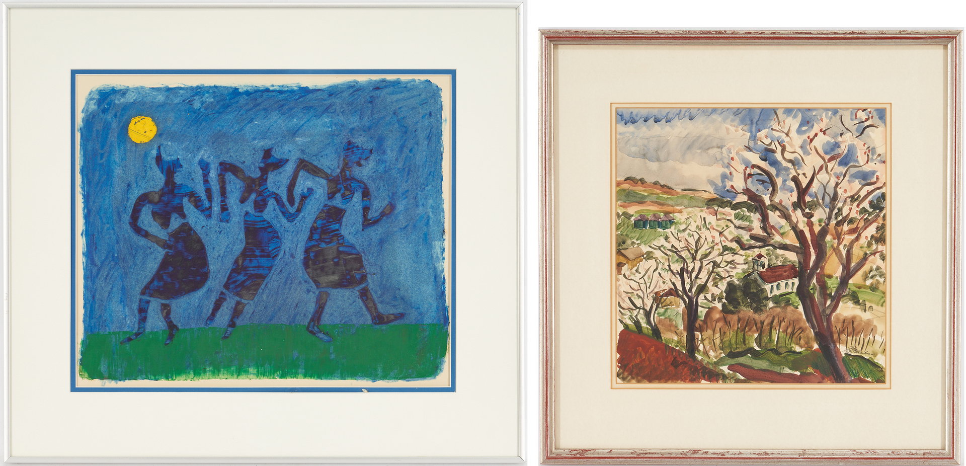 Lot 482: 3 Works on Paper, incl. Paulus & Henry Moore Abstract