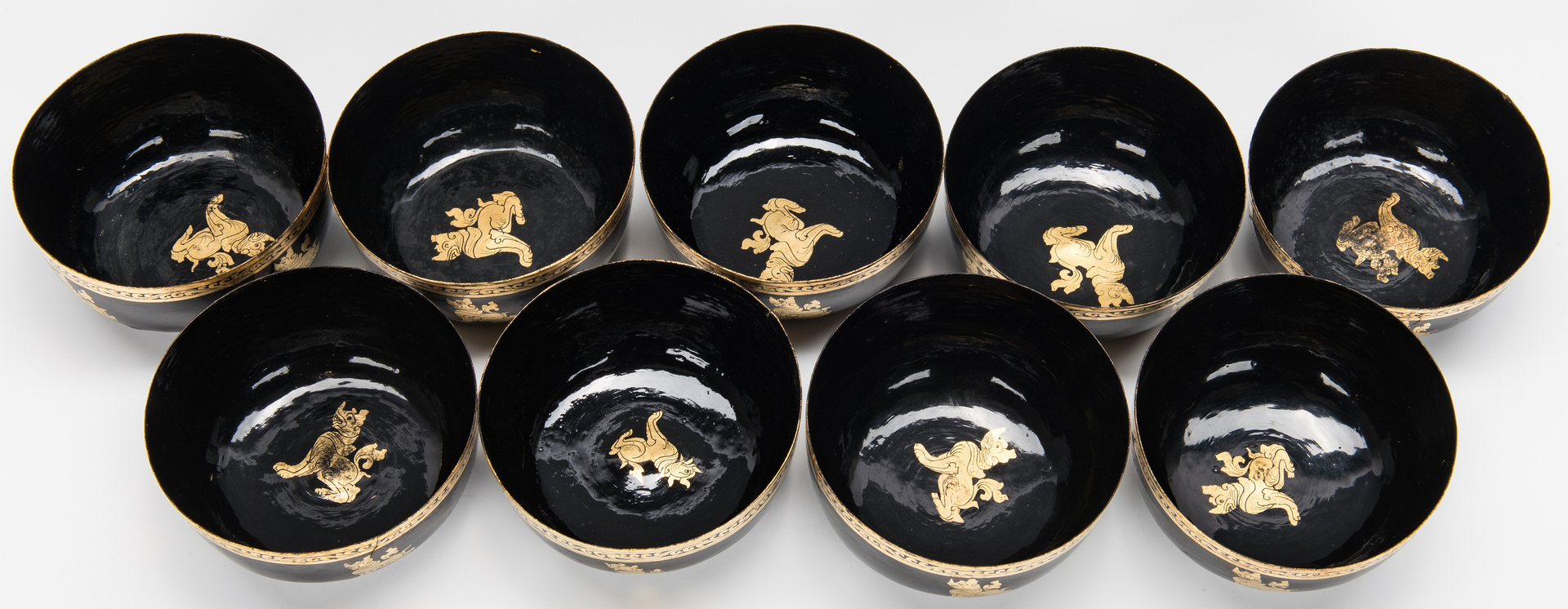 Lot 498: 27 Assorted Asian Lacquerware Items