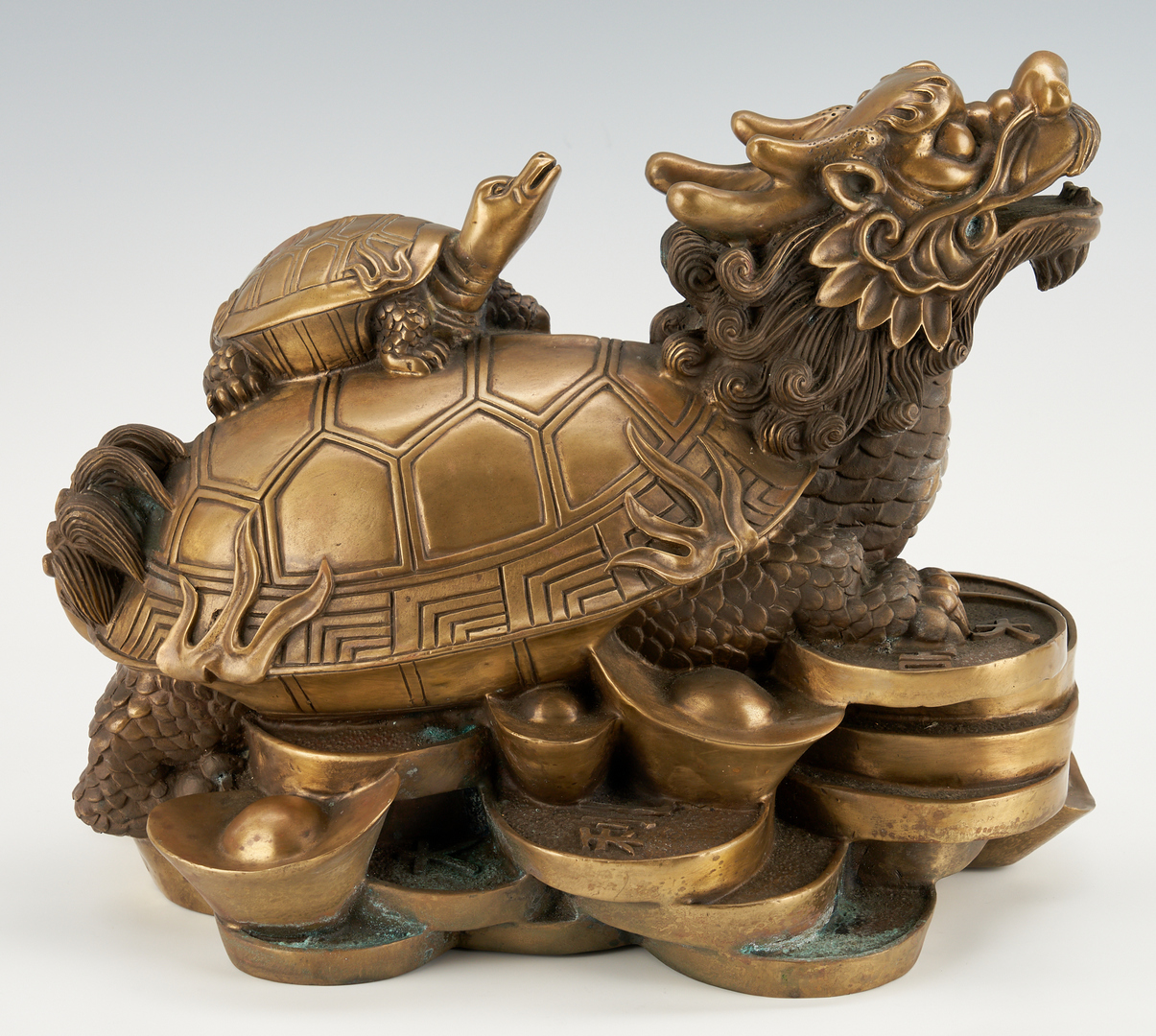 Lot 4: Chinese Bronze Bixi or Turtle Dragon