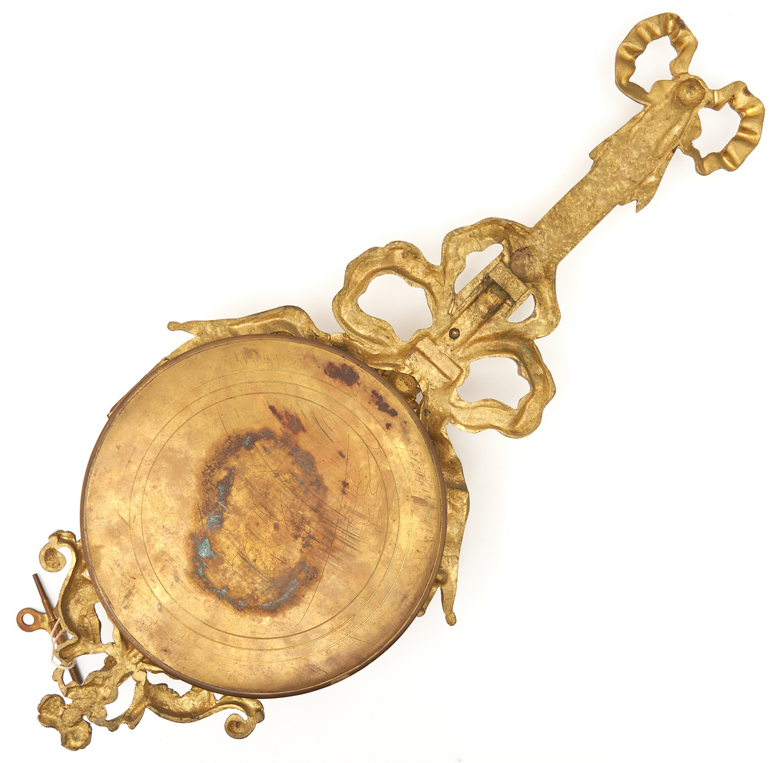 Lot 60: Louis XVI Style Gilt Bronze Cartel Clock