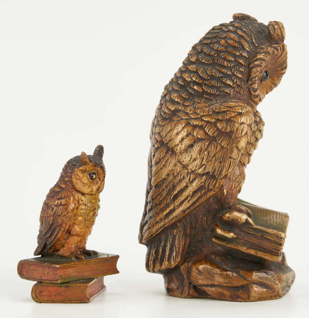 Lot 61: 4 Bronze Sculptures of Birds, incl. Franz Xavier Bergmann