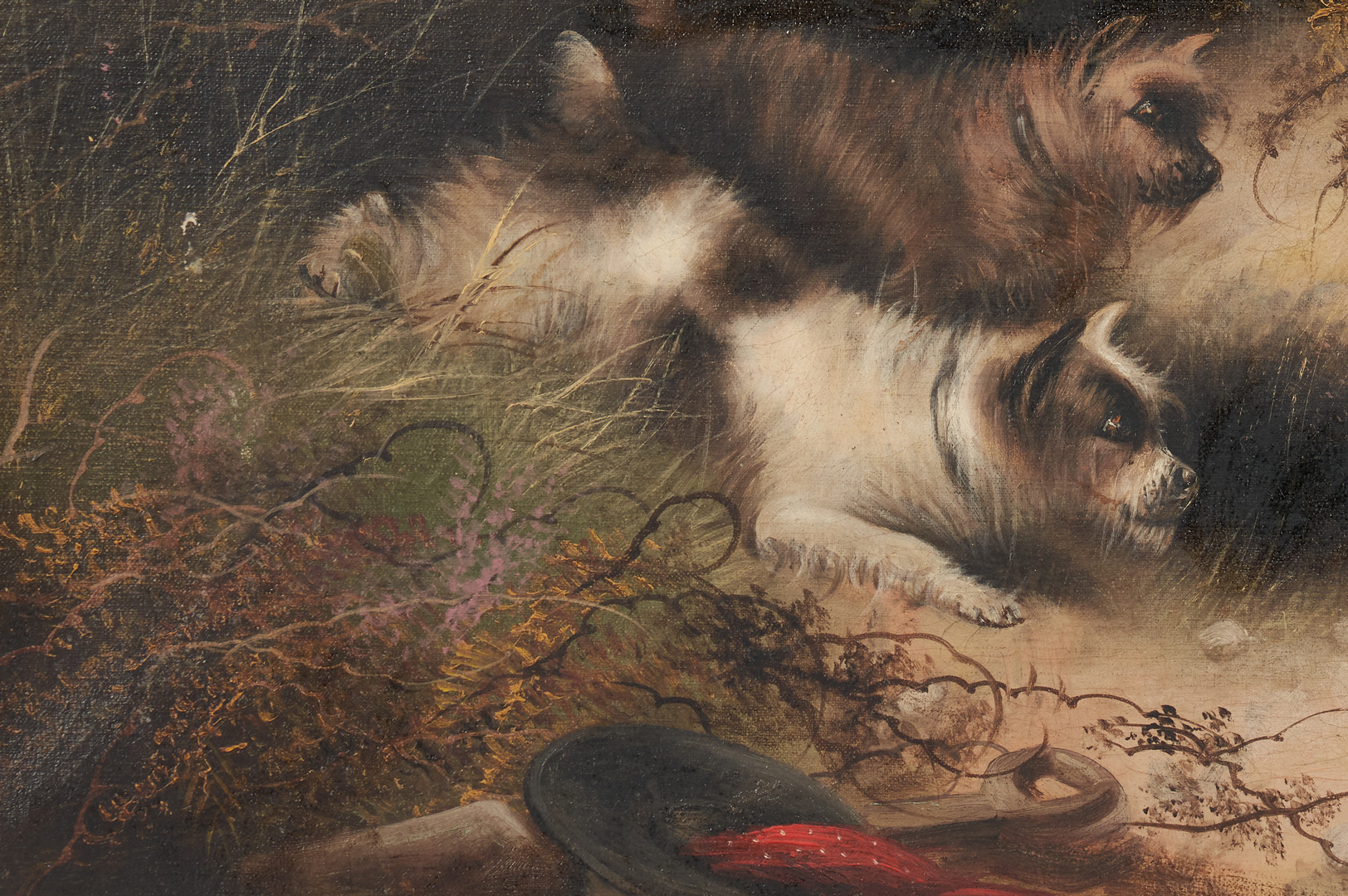Lot 63: George Armfield O/C Painting, English Dog Hunting Scene