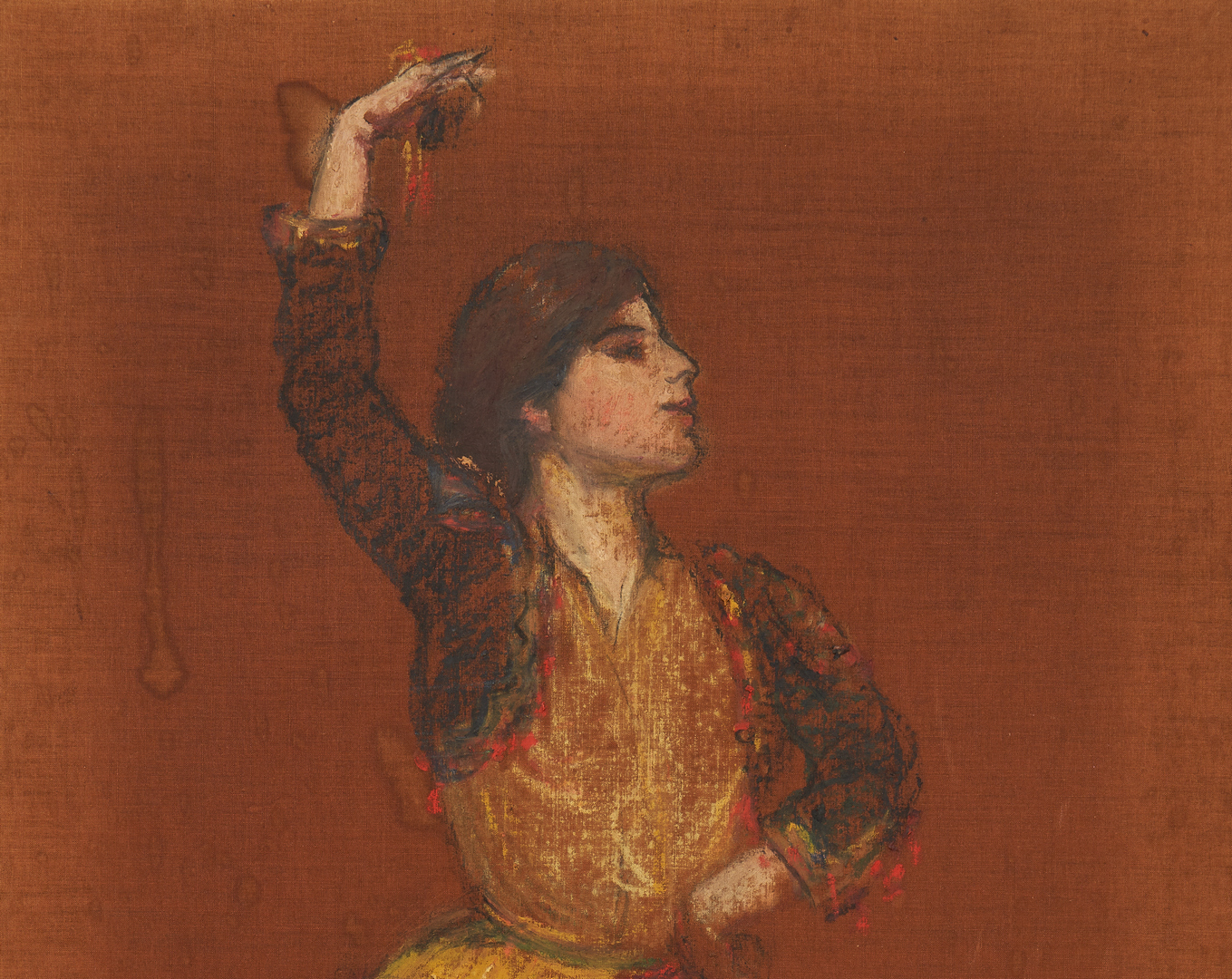 Lot 92: Exhibited Louis Kronberg Oil Painting, Spanish Dancer