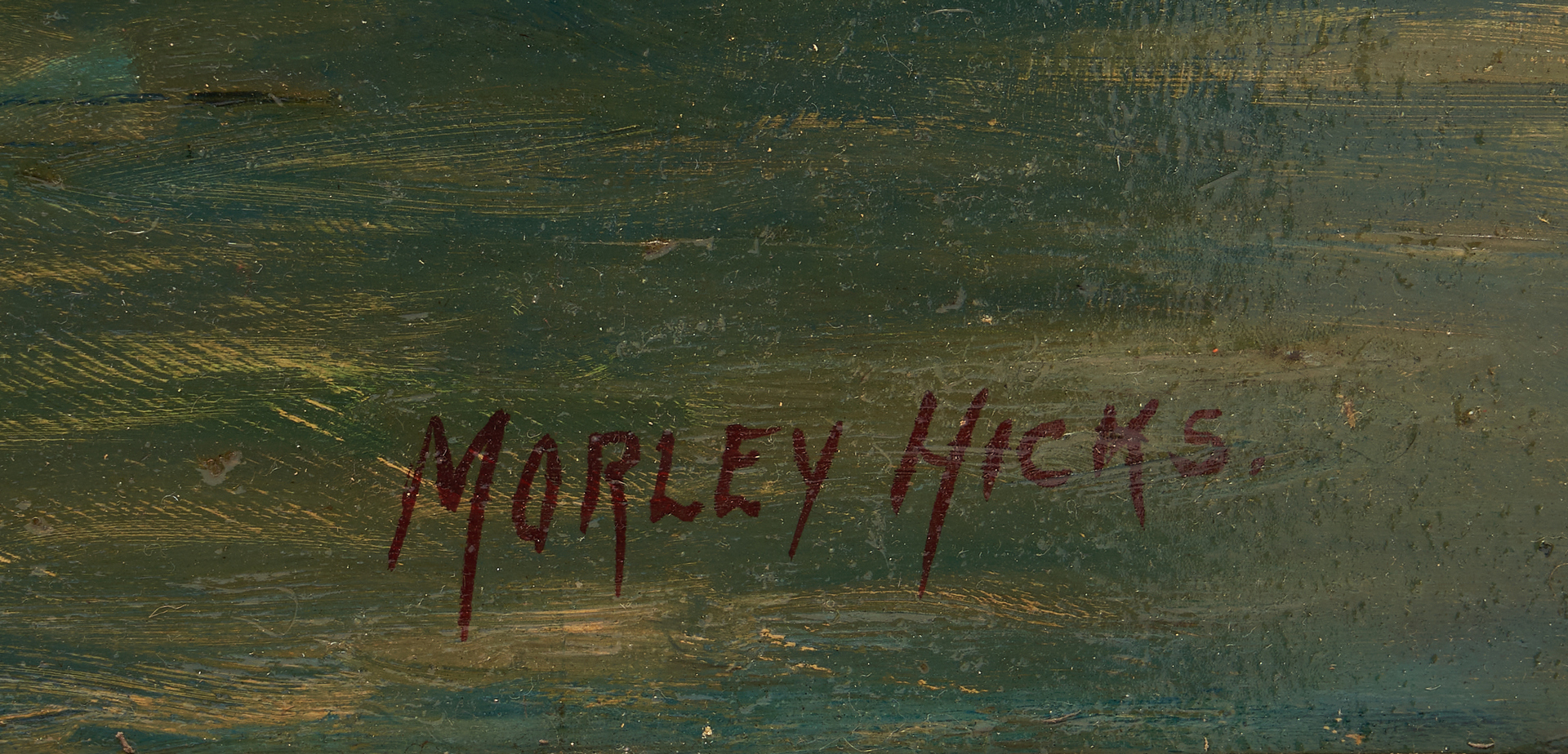 Lot 94: Morley Hicks O/B, Harbor Scene Painting