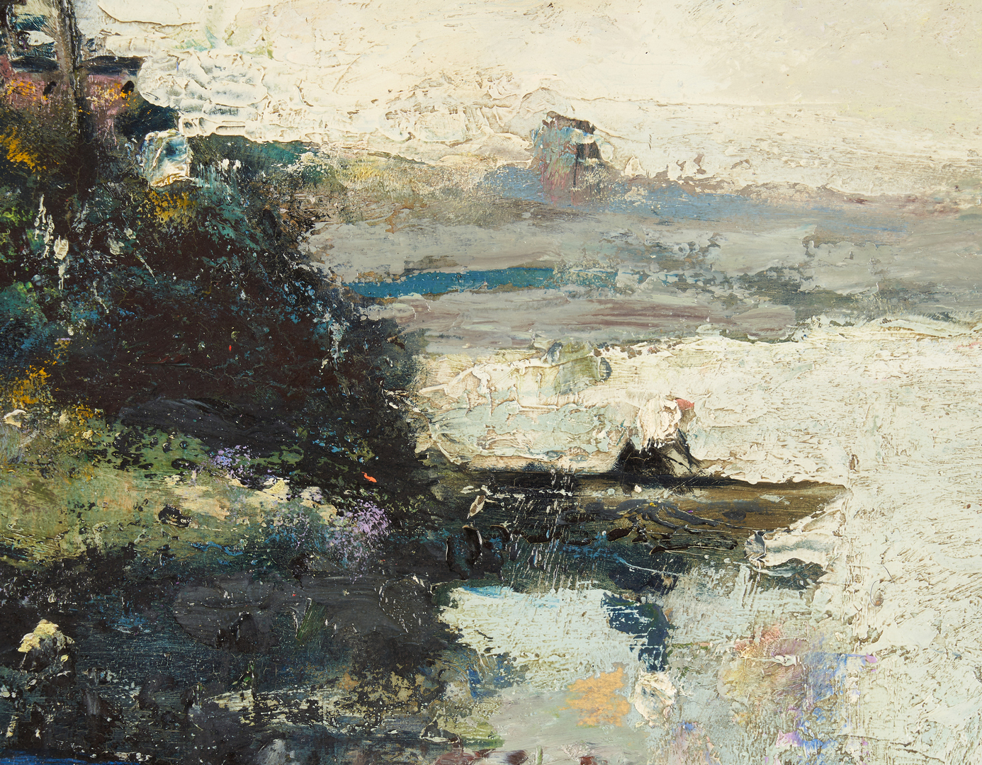 Lot 98: Carlton Kusche O/B Painting, Waiting for the Boat