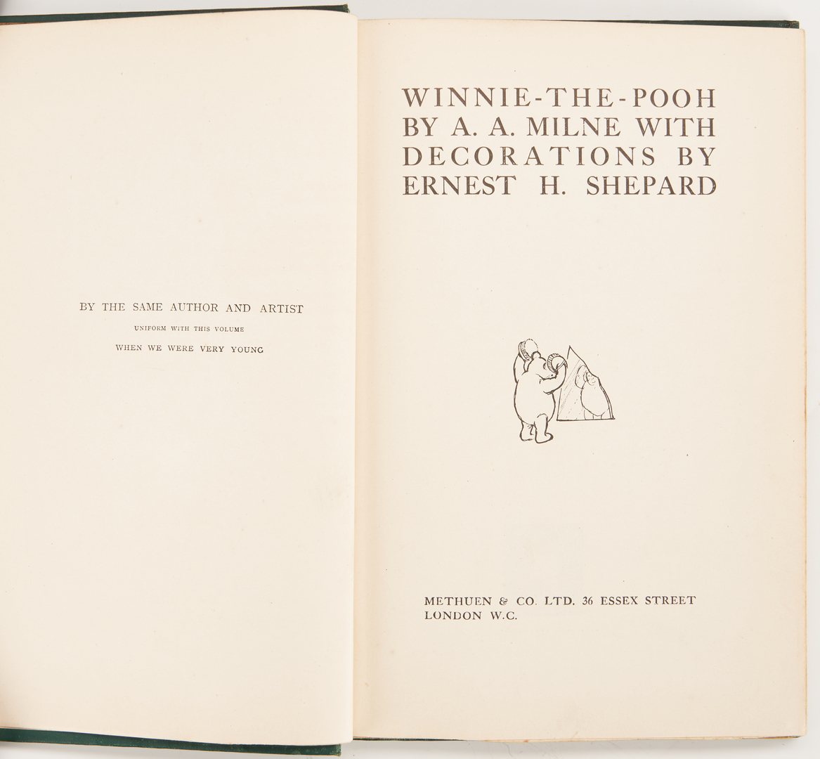 Lot 1002: 3 Winnie The Pooh Books, incl. UK 1st Ed.
