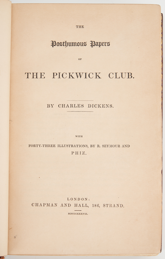 Lot 1005: Dickens, 3 Novels, 1st. Eds.