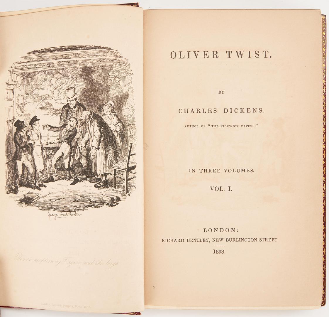 Lot 1008: Dickens, Twist & Copperfield, 1st Eds., 4 items