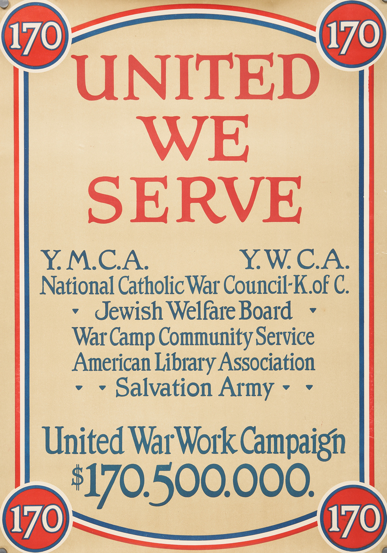 Lot 1012: Nine (9) WWI U.S. Propaganda Posters, Group # 1