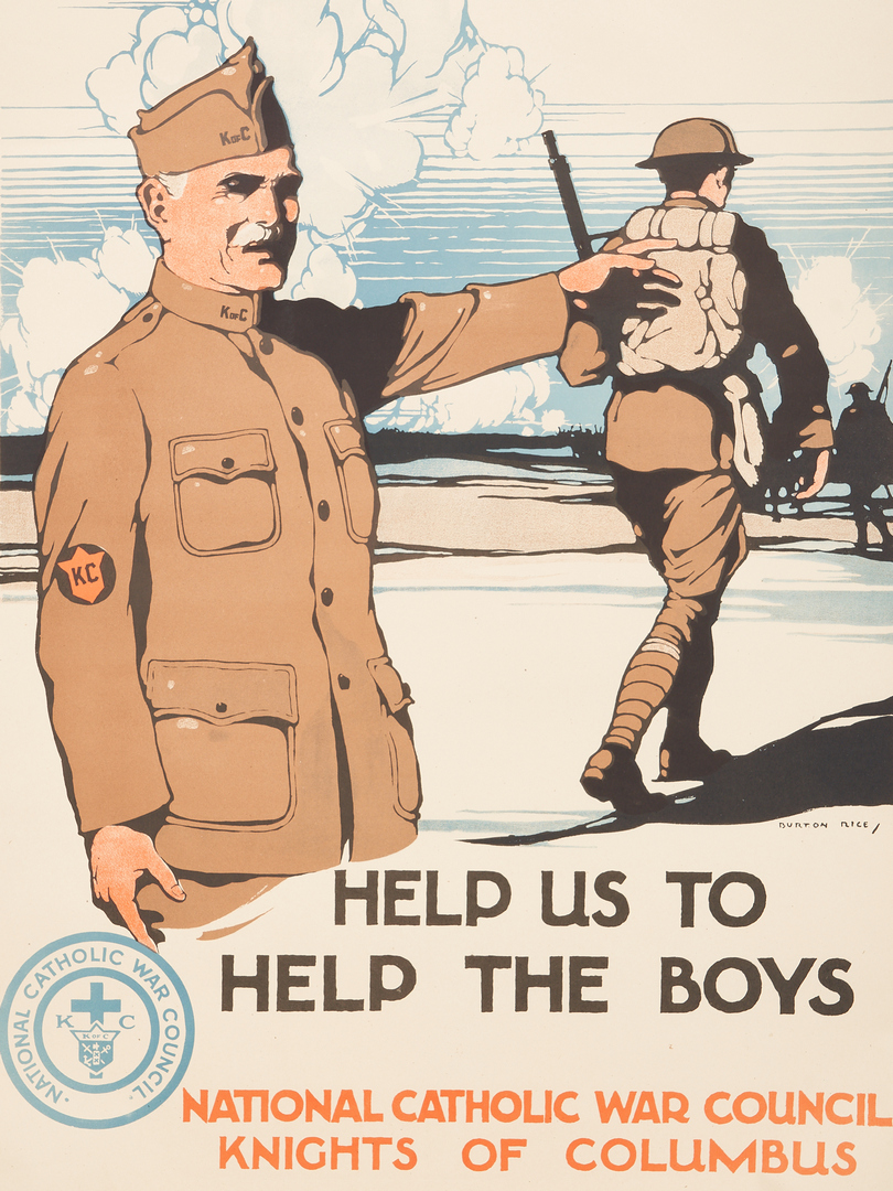 Lot 1012: Nine (9) WWI U.S. Propaganda Posters, Group # 1