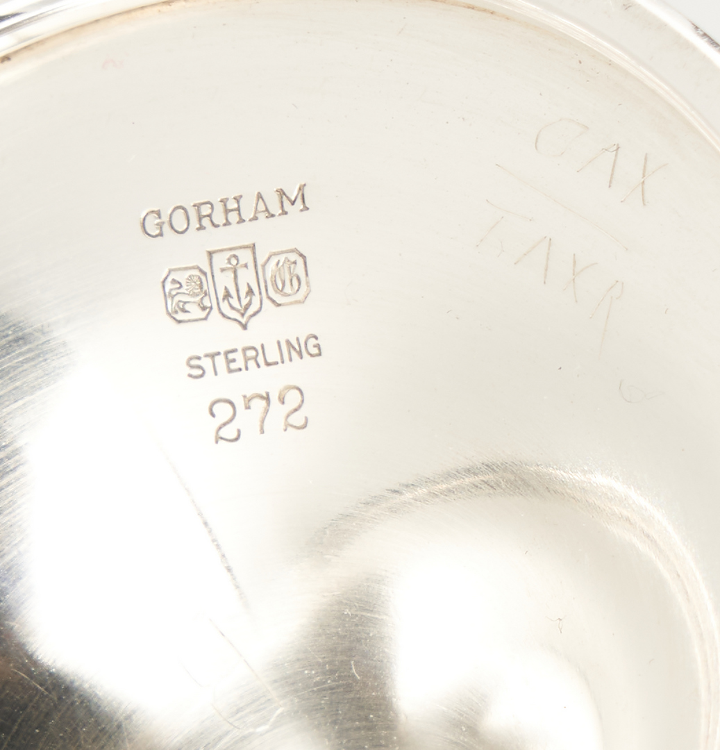 Lot 101: 12 Gorham Sterling Silver Water Goblets