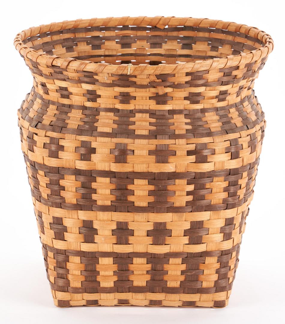 Lot 1020: 3 Native American Cherokee Baskets, incl.  Amanda Smoker