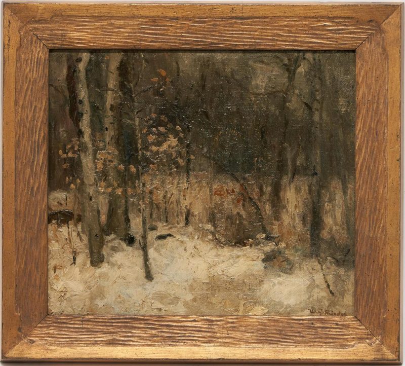 Lot 1041: William Reindel Oil Landscape, Frost