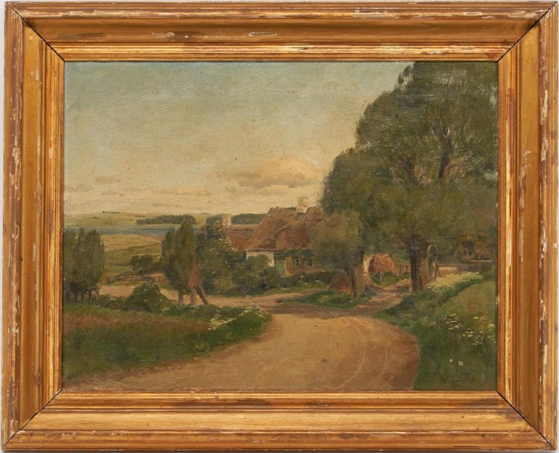 Lot 1053: Theodore Bernard Dahl Oil on Canvas Landscape