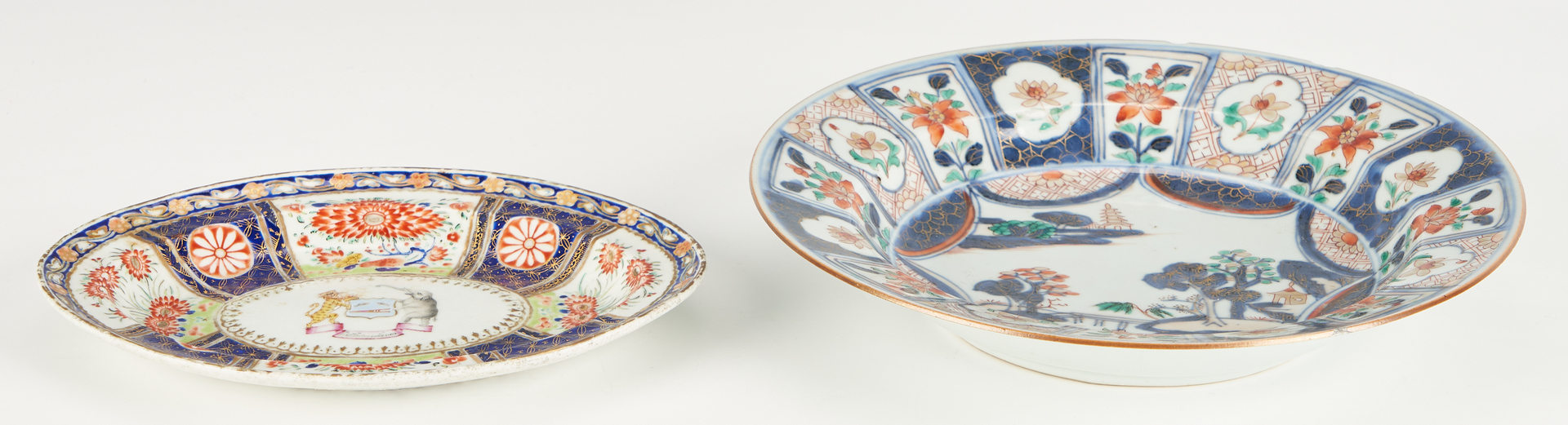 Lot 1068: 7 Chinese Export & English Porcelain Items, incl. Famille Rose