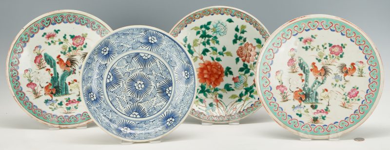 Lot 1072: Four (4) Chinese Porcelain Chargers