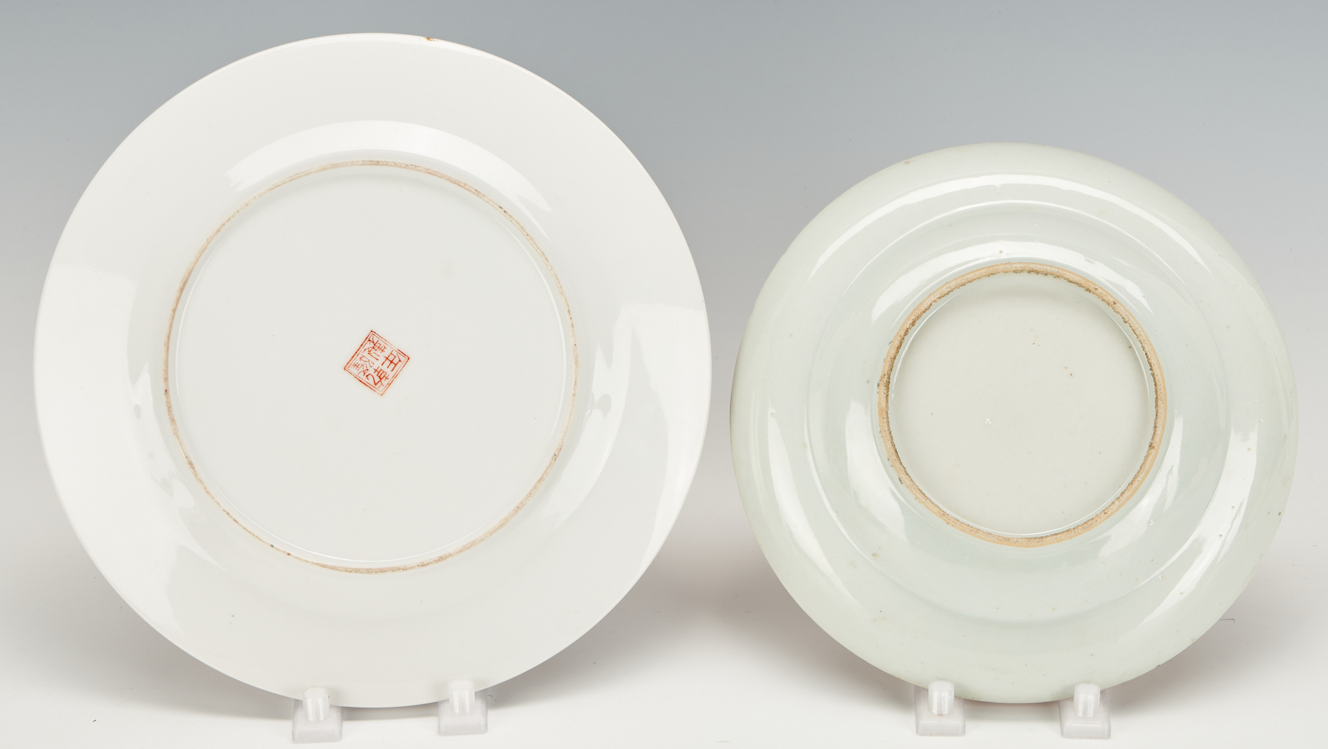 Lot 1075: Four (4) Chinese Porcelain Plates incl. Bats