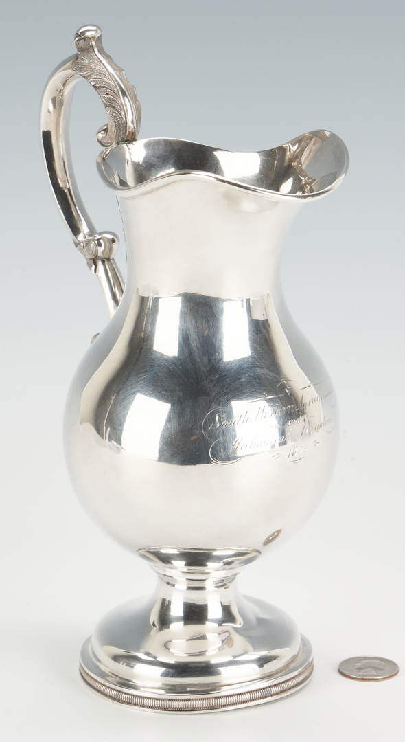 Lot 109: Southern Agricultural Coin Silver Pitcher attrib. KY