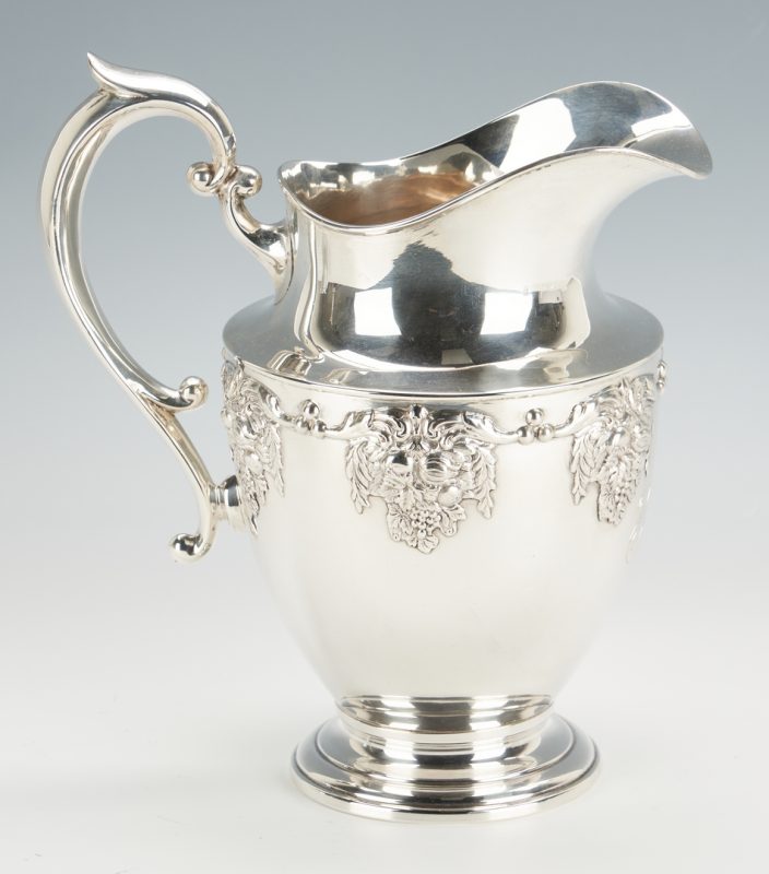 Lot 1151: Hunt Silver Sterling Water Pitcher
