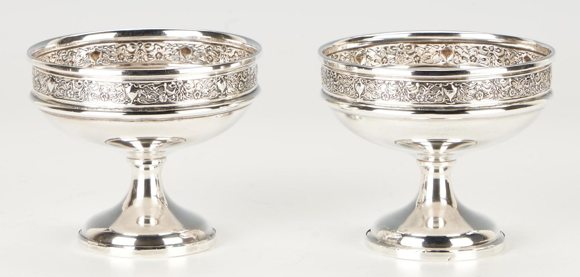 Lot 1157: Sterling Dessert Bowl and 6 Cups M. Fred Hirsch Co.