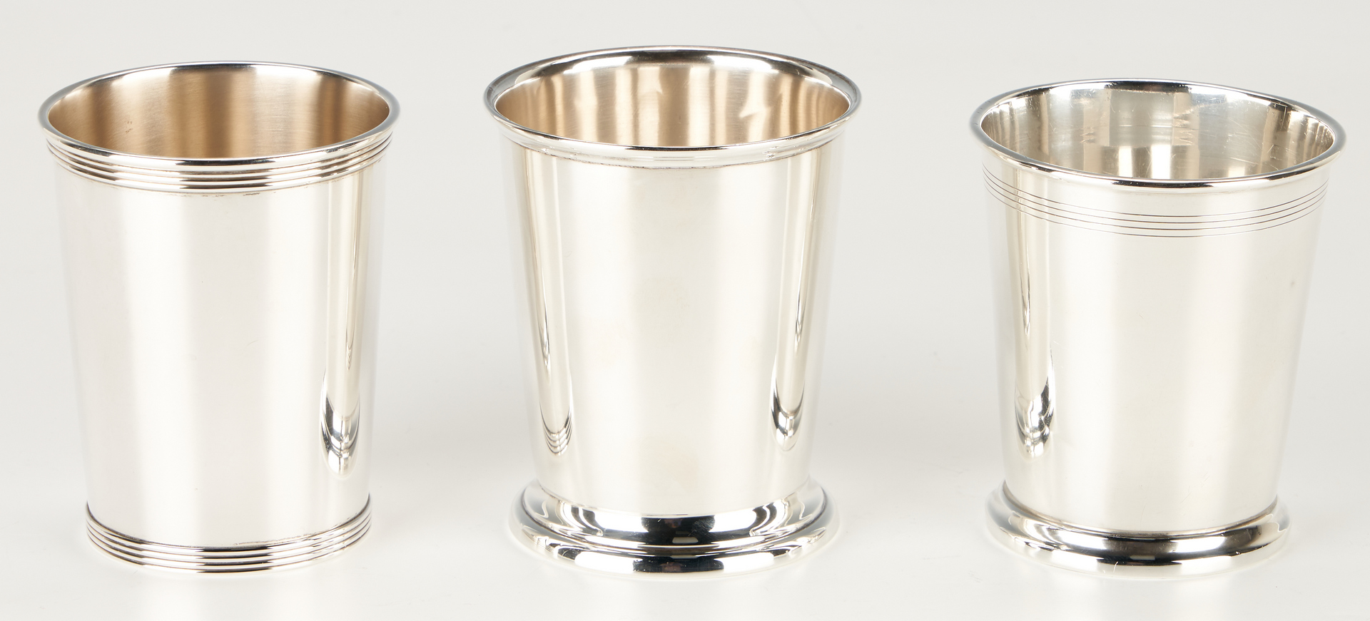 Lot 1159: 3 Sterling Silver Juleps, incl. Gorham, Poole, Reed & Barton