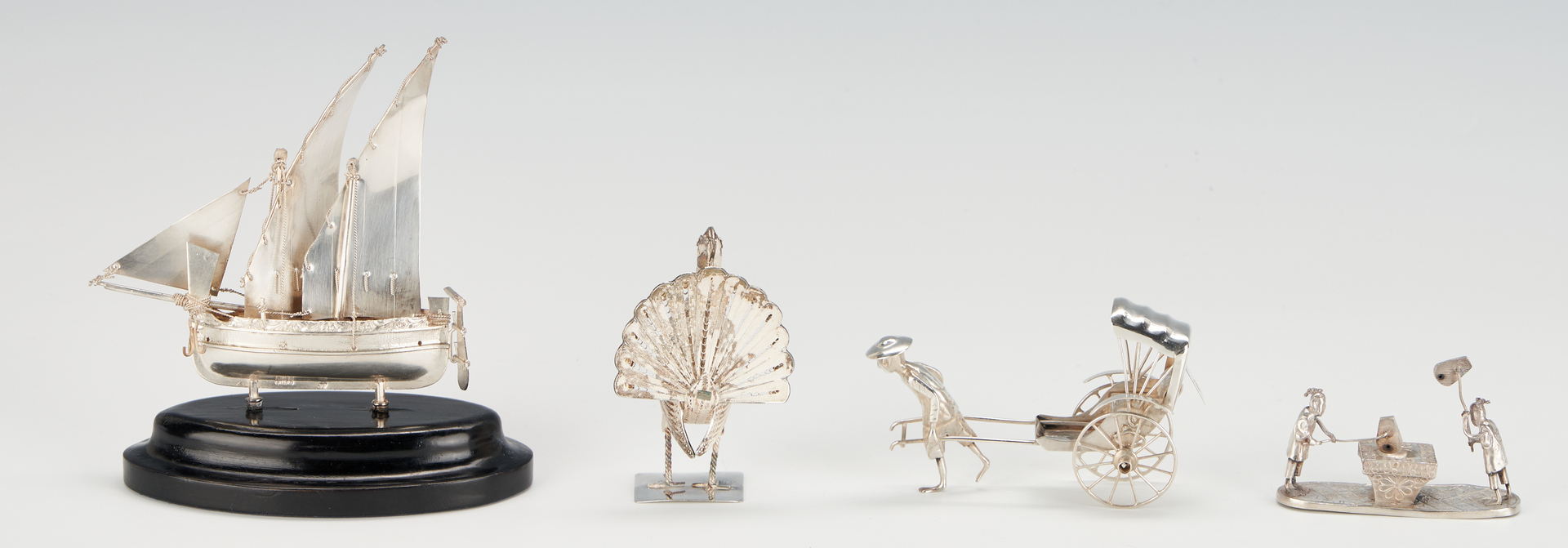 Lot 1166: 20 Sterling Silver Miniature Novelties