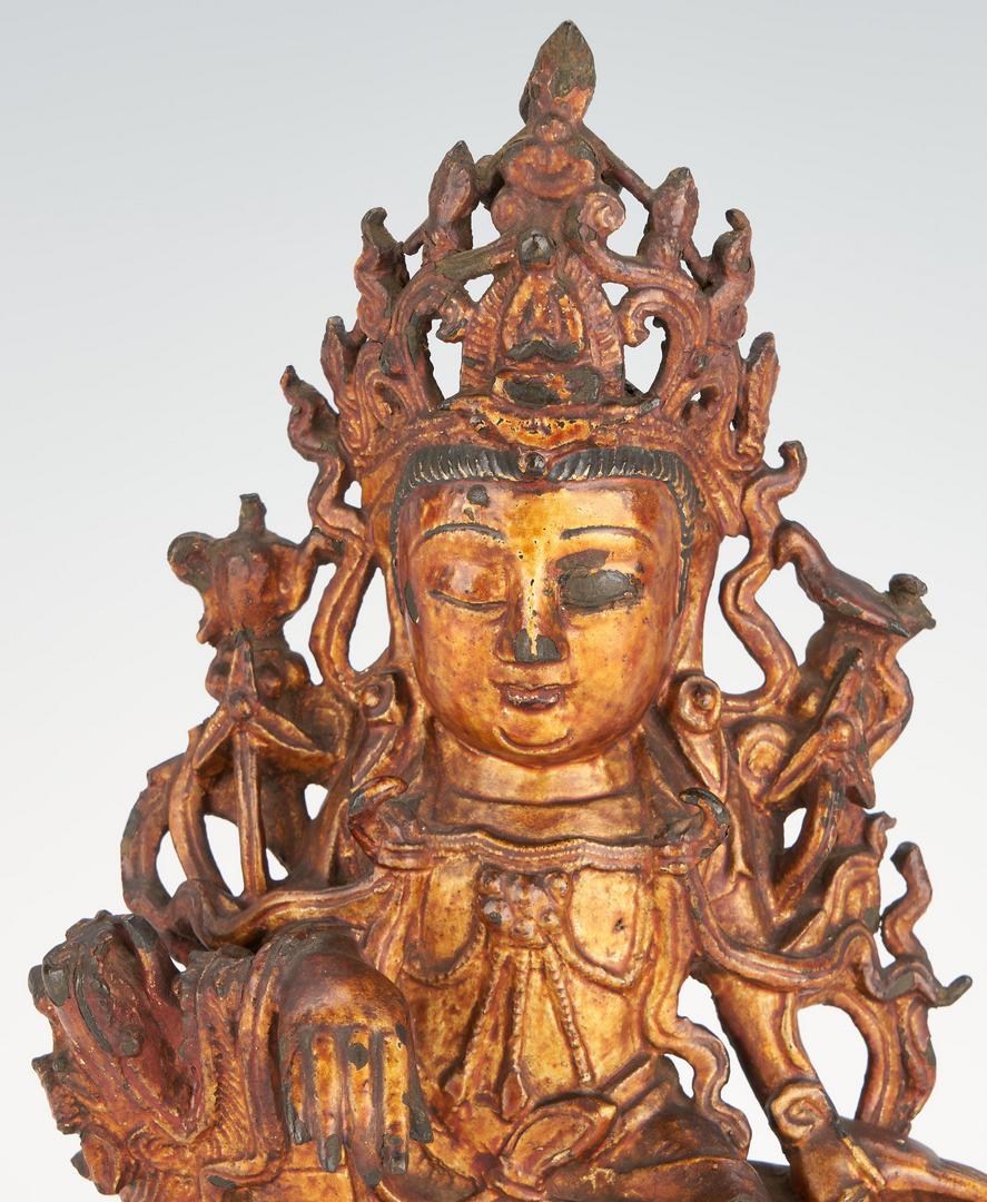 Lot 12: Southeast Asian Gilt Bronze Buddha